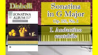 21  Diabelli  Sonatina Op151 No1 I Andantino cantabile  Sonatina Album [upl. by Mazonson]