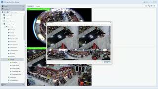 Dewarping Fisheye Cameras in Edge Recording Manager 20 [upl. by Netsirt]