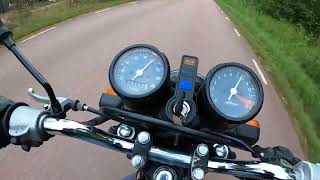 Honda CB125T top speed [upl. by Ynatsed872]