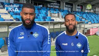 NordicBet Liga  Jafar Arias og Michael Chacón fra HB Køge [upl. by Ednalrim454]