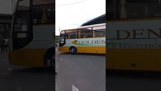 GOLDEN BEE TRANSPORT 1033 Hino RK AMC ALMAZORA TOURISTAR Leaving at The Baliwag Terminal In Cubao [upl. by Imotas]