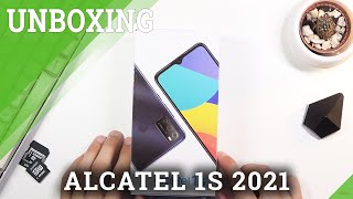 Unboxing of ALCATEL 1S 2021 – Quick Review  Does Alcatel box include headphones [upl. by Ycniuq]