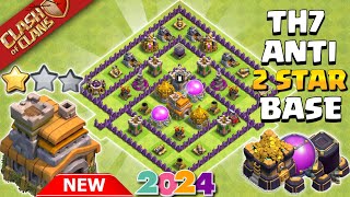 New Town hall 7Th7 Base  Town hall 7Th7 FarmingTrophyPushing  New Coc Th7 Base Link 2024 [upl. by Tavey990]