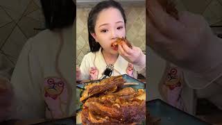 🔥🥓 ASMR MUKBANG Spicy Pork Belly amp Crunchy Bites 매운 삼겹살과 바삭한 소리의 완벽한 조화 🎧😋 ASMR mukbang short [upl. by Brogle874]