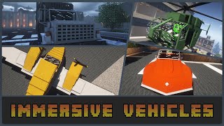 Minecraft  Immersive Vehicles Mod Showcase 1122 [upl. by Havot512]