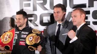 CARL FROCH v GEORGE GROVES HEAD TO HEAD  FINAL PRESS CONFERENCE  THE REMATCH [upl. by Aicat]