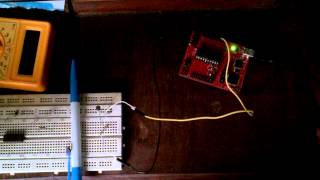 Light sensor with TI Launchpad MSP430G microcontroller [upl. by Lyudmila]