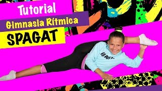 ¡¡Como hacer SPLIT o SPAGAT PRINCIPIANTES 🤸‍♀️ TUTORIAL GIMNASIA RÍTMICA de FLEXIBILIDAD [upl. by Aissirac]