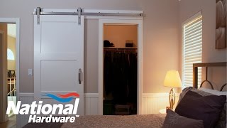 Easy DIY Project  Interior Sliding Door Kit Installation  National Hardware [upl. by Novoj]