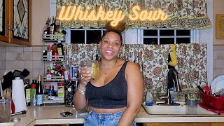 Whiskey Sour  CurlsampCocktails [upl. by Yllod]