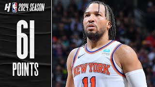 Jalen Brunson CRAZY 61 POINTS vs Spurs 🔥 FULL Highlights [upl. by Ardnusal]