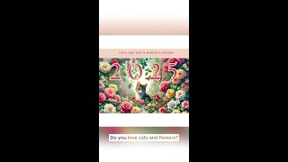 Birth Flower Cat Calendar 2025 [upl. by Asselam982]