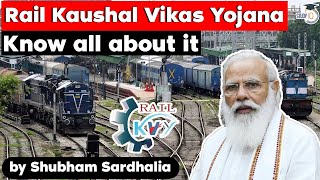 Indian Railways launches Rail Kaushal Vikas Yojana for skill development in youths  UPSC Employment [upl. by Junie]