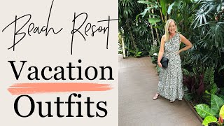 BEACH VACATION OUTFITS  Resort Wear Florida Keys amp Miami  Women Over 40 [upl. by Jacobine]