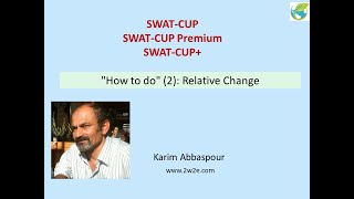 SWATCUP quotHow to doquot 2 Relative Change [upl. by Airamak]