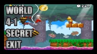 New Super Mario Bros DS World 41 Secret Exit [upl. by Av]