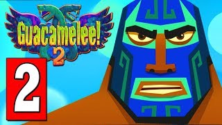 Guacamelee 2 Gameplay Walkthrough Part 2  Get to the Temple de OBsidiana Through the Badlands [upl. by Nylyak]