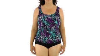 Topanga Plus Size Mint Julep Tank Strap Tankini Top  SwimOutletcom [upl. by Lindon]