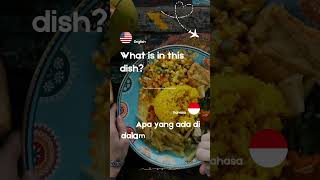 What is in this dish bahasaindonesia foreignlanguage travelphrase travel food pronunciation [upl. by Pierette157]