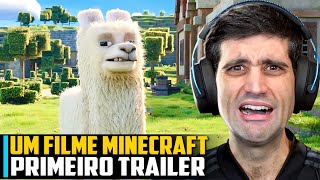 Um filme MINECRAFT o primeiro trailer EU NEM SEI O QUE SENTIR [upl. by Lumbye]