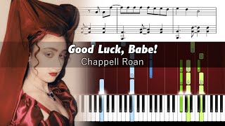 Chappell Roan  Good Luck Babe  Piano Tutorial with Sheet Music [upl. by Benita]