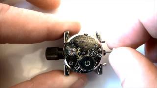 NEW MECHANICAL PESEUX 7046 MANUAL HAND WIND WATCH MOVEMENT WITH 17 JEWELS [upl. by Hoenack]