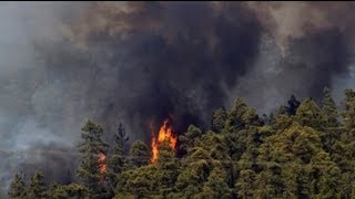 Teneriffa Flammen bedrohen UNESCO Weltkulturerbe [upl. by Cargian499]