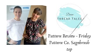 Pattern Review  Friday Pattern Company Sagebrush Top [upl. by Suravart]