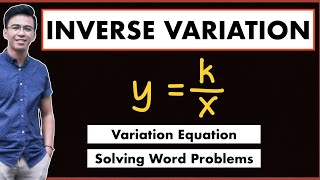 INVERSE VARIATION  Writing Equations of Variation  Finding the Constant of Variation [upl. by Nandor]