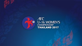 AFC U16 Women’s Championship Thailand 2017  Official Draw [upl. by Lynna]