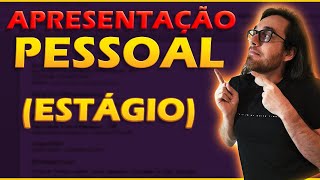 Como fazer VÍDEO APRESENTAÇÃO PROCESSO SELETIVO DE ESTÁGIO [upl. by Perle589]