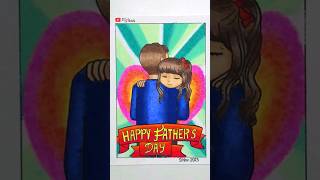 happy Fathers day  drawing drawingbyfifitan art menggambar [upl. by Hanan252]