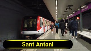 Metro Station Sant Antoni  Barcelona 🇪🇸  Walkthrough 🚶 [upl. by Cryan]