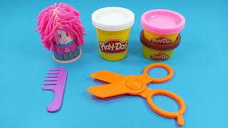 Haircut toy with play dough Fun hair salon toy [upl. by Nehemiah]