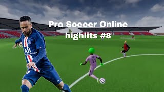 Frozy  Pro Soccer Online highlits 8 [upl. by Enaitsirhc486]