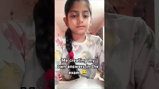 Me creating my own answers in the exam 😂😅youtubeshorts viral  comedy  Perfect Pavini [upl. by Ynohtnaed]