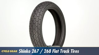 Shinko 267  268 Flat Track Tires at CycleGearcom [upl. by Ikim744]