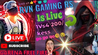 RVN GAMING RS CHANNEL 1Vs4 custom 200👑 rupye vinnar 👑RVN GAMING RS is livegogo 🤫😯KAM TO SUBSCRIBE [upl. by Astri]