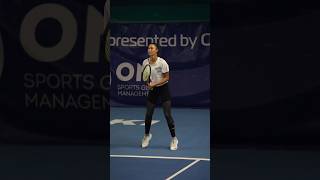 Vitalia Diatchenko working her twohanded forehands amp backhands in practice shorts [upl. by Karb]