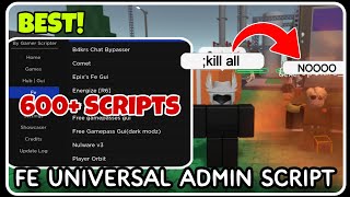 FE  Universal Admin Troll Script  ROBLOX SCRIPTS  Over 600 Scripts in ONE Gui [upl. by Riancho]