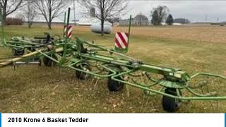 2010 Krone 6 Basket Tedder 23166 B [upl. by Drugge]