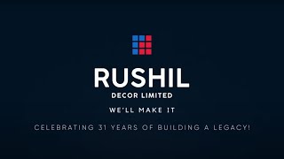 RUSHIL DECOR CELEBRATING 31 YEARS OF BUILDING A LEGACY   Rushil Decor Ltd [upl. by Ranilopa186]