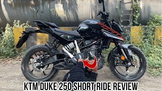 RIDE REVIEW OF NEW KTM DUKE 250 black 🖤😍 ktmduke250 ktmduke ktm motovlog [upl. by Lynnett863]