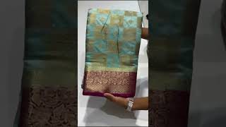 video of checked dupion silk saree 1200 [upl. by Bamford]