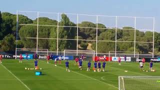 Entrenamiento del Atletico de Madrid  Tactica Simeone 4 [upl. by Ennayhs]