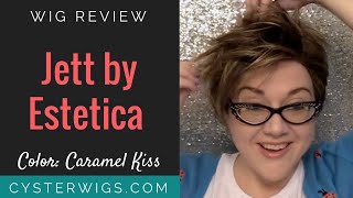 CysterWigs Wig Review Jett by Estetica Color Caramel Kiss S6E857 2018 [upl. by Ecinuahs263]