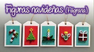 Figuras navideñas de filigrana  Quilling Christmas Figures [upl. by Carrol]