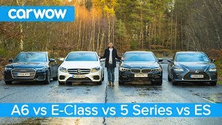 Audi A6 vs BMW 5 Series vs Mercedes EClass vs Lexus ES  which is best [upl. by Cunningham]