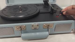 CROSLEY CR8005DTN CRUISER DELUXE TURNTABLE RECORD PLAYER [upl. by Doner635]