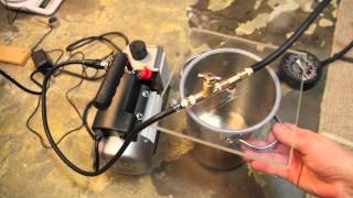 How to make a homemade vacuum chamber for degassing silicone [upl. by Svoboda]